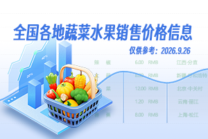 全国蔬菜水果销售价格日报（2026.9.26）